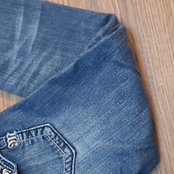 BLING BLING Miss Me Jeans Straight Leg Size 26 ☺☺☺ - Picture 3 of 8